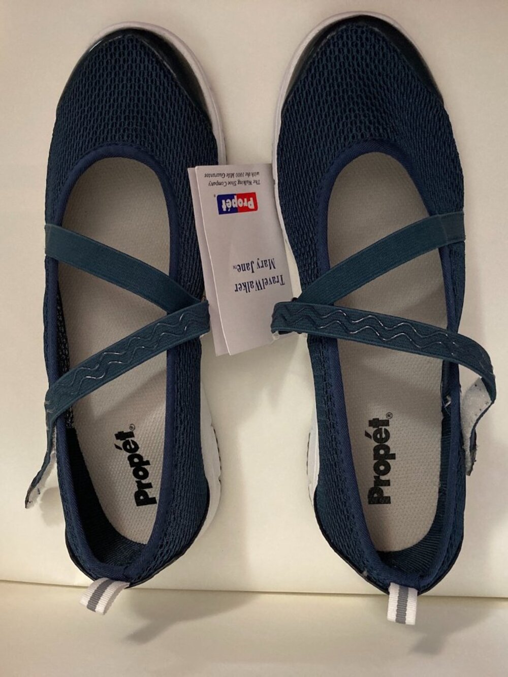 New Never Worn Propet Travel Walker 10EE/X Navy Blue Mary Jane Flat